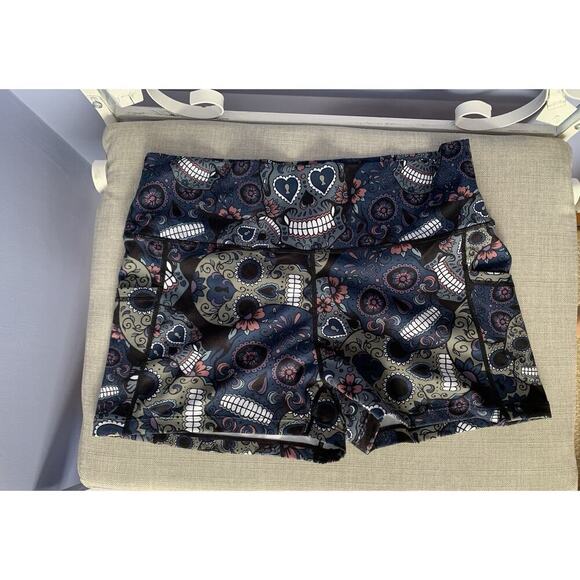 Constantly Varied Gear CVG Midnight Sugar Skull Fitness Shorts XL Navy Squats - Picture 1 of 3